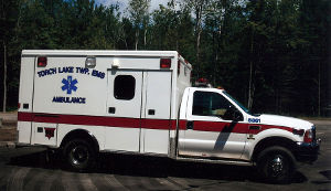 Torch Lake Township Emergency Medical Services department ambulance.